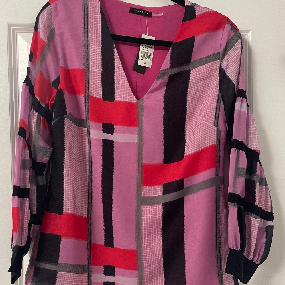 Josie Natori taisho voile shirt new with tags